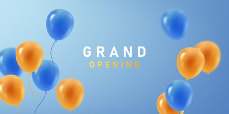 design your opening card with business banner template vector illustrationのイラスト素材