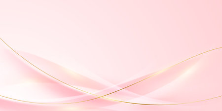 pink abstract background with luxury golden elements vector illustrationのイラスト素材
