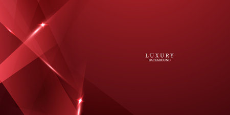 Abstract background design, modern red geometric element design.のイラスト素材