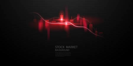 business vector illustration design Stock market charts or Forex trading charts for business and finance ideas.のイラスト素材