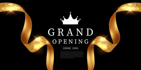 Design your opening card with beautiful vector illustrations. business banner templateのイラスト素材