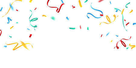 colorful confetti background for festival decoration vector illustrationのイラスト素材
