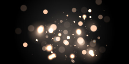 beautiful bokeh background for decoration festival template beautiful banner luxury vector illustrationのイラスト素材