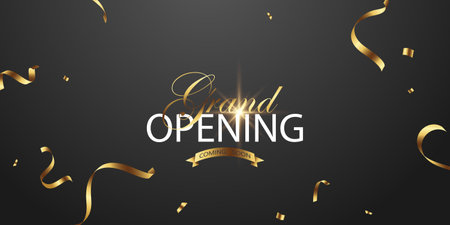 Design your opening card with beautiful vector illustrations. business banner templateのイラスト素材