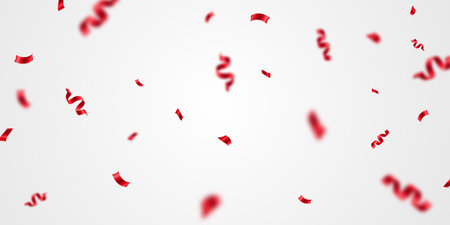 confetti background Beautiful red color for celebration party vector illustrationのイラスト素材