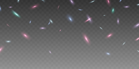 Golden Light Confetti Background Vector Illustration carnival and party backgroundのイラスト素材