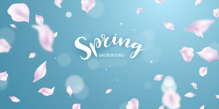 Cherry blossom vector illustration design spring backgroundのイラスト素材