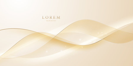 golden abstract background with luxury vector illustrationのイラスト素材
