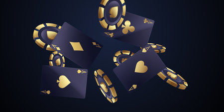 casino background vector illustration for gambling poster banner elegant designのイラスト素材