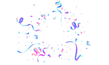 colorful confetti background for festival decoration vector illustrationのイラスト素材