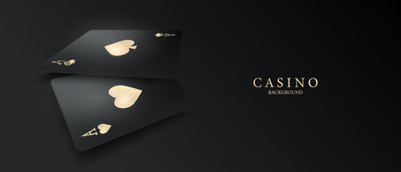 casino background vector illustration for gambling poster banner elegant design