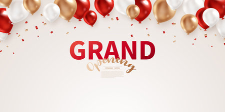 Design your opening card with vector illustrations. Beautiful business banner templateのイラスト素材