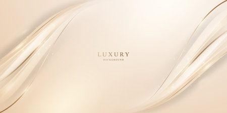 golden abstract background with luxury vector illustrationのイラスト素材