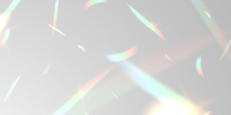 Multicolored light effect and zigzag ribbons falling from above on streamer, tinsel vectorのイラスト素材