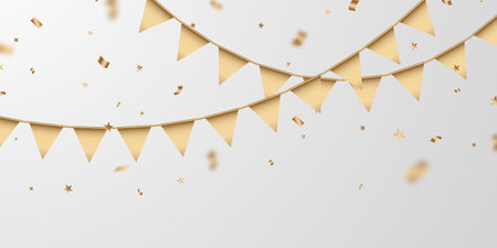 party flag background for celebration vector illustrationのイラスト素材