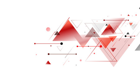 Abstract line red black background concept Vector graphic designのイラスト素材