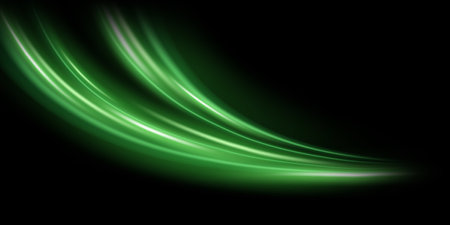 beautiful light speed line background on black background abstract design vector illustrationのイラスト素材