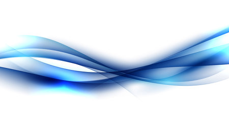 Blue waves abstract background, modern design, vector illustrationのイラスト素材