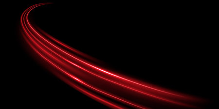 beautiful light speed line background on black background abstract design vector illustrationのイラスト素材