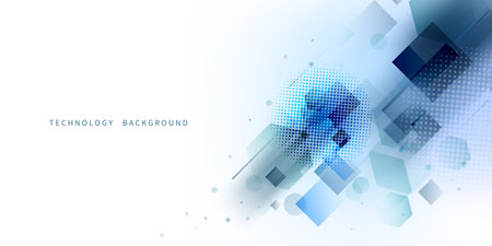 Abstract technology background, modern design vector illustrationのイラスト素材
