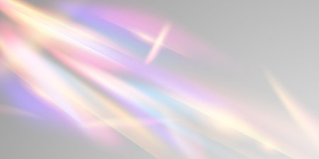 Light effect and zigzag ribbon falling from above on a beam of light, tinsel vectorのイラスト素材