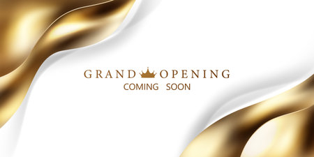 Design your luxurious opening card, beautiful business banner vector.のイラスト素材