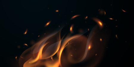 sparkle background virtual flame design vector illustrationのイラスト素材
