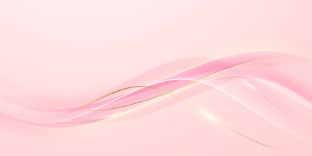 Abstract background design, modern pink and gold geometric element design.のイラスト素材