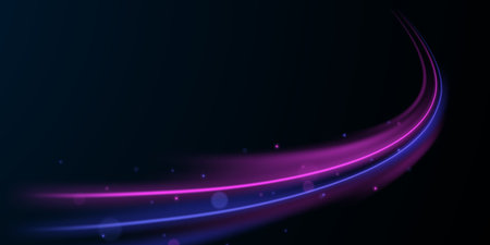 beautiful light speed line background on black background abstract design vector illustrationのイラスト素材