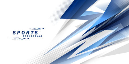 Colorful abstract background with halftone effect. Sports banner. Brush illustration. Elements for design.のイラスト素材