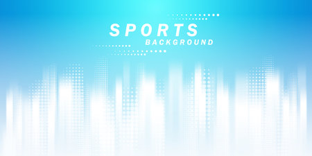 Colorful abstract background with halftone effect. Sports banner. Brush illustration. Elements for design.のイラスト素材