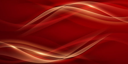 Abstract background design modern red and gold geometric elements vector illustrationのイラスト素材