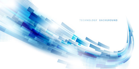 Abstract technology background, modern design vector illustrationのイラスト素材