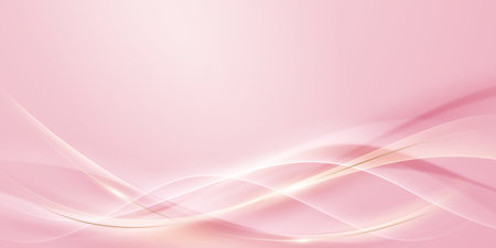 Abstract background design, modern pink and gold geometric element design.のイラスト素材