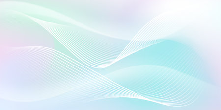 Pastel color liquid wave background, abstract, modern design vector illustration.のイラスト素材
