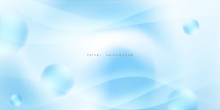 Pastel color liquid wave background, abstract, modern design vector illustration.のイラスト素材
