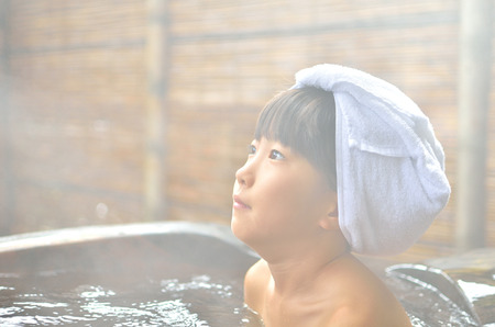 Unwind in the Spa girlの写真素材