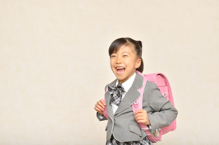 Elementary School first grade girlsの写真素材