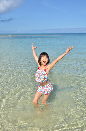 Enjoy the Beach girlsの写真素材