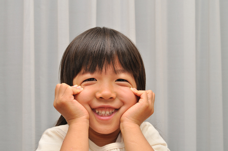 Girl's smilingの写真素材