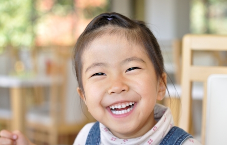 Girl's smilingの写真素材