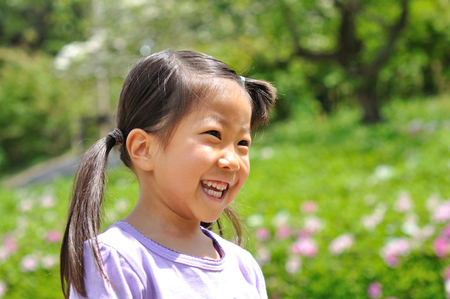 Girl's smilingの写真素材