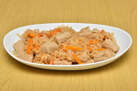 Simmered Dried radish and Freeze dried Tofu seasoned with Japanese soup stockの写真素材