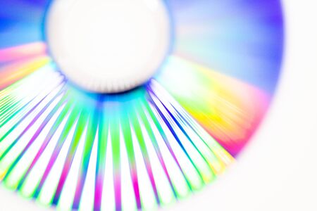 CD disk on white background