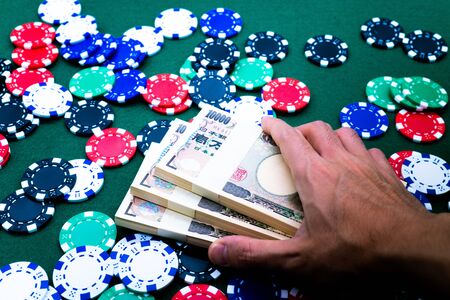 Image of getting a lot of money by gambling