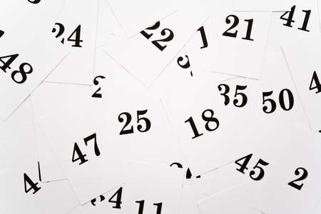 Numbers backgroundの写真素材