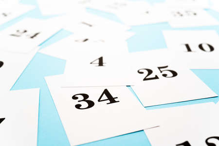 Numbers backgroundの写真素材