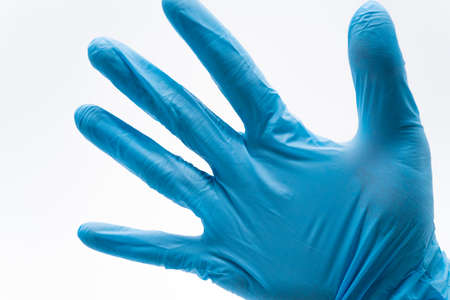 Medical gloves on a white background