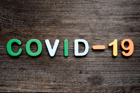 COVID-19 Coronavirus Lettersの写真素材