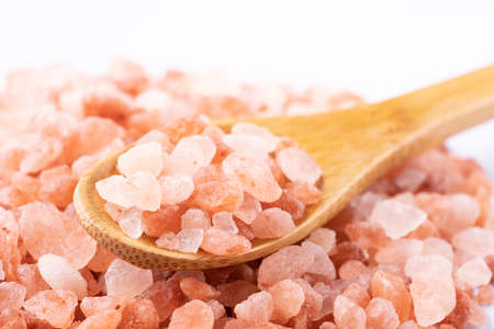 Pink salt, Himalayan rock saltの写真素材